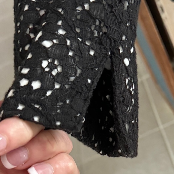 NWT - COLDWATER CREEK NOUVEAU BLACK EYELET JACKET (SIZE 4/6) - Picture 6 of 11